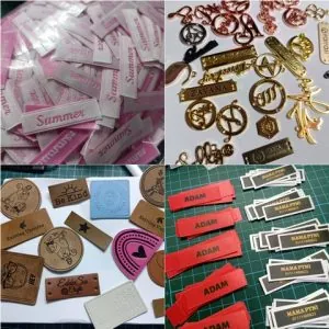 Contoh Pelbagai Tag Label Pakaian Baju Tudung
